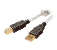 USB 2.0 Kabel, Stecker A auf Stecker B, 3,0m von vivanco