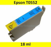 Tintenpatrone Epson T0552 - cyan (kompatibel)