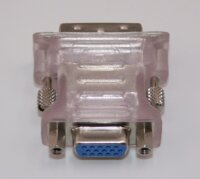 Adapter DVI 12+5 pin Stecker to VGA 15 polig Buchse Transparent