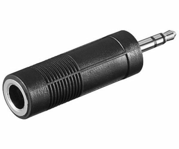 Adapter Audio 3,5mm Stereo Stecker / 6,3mm Stereo Buchse